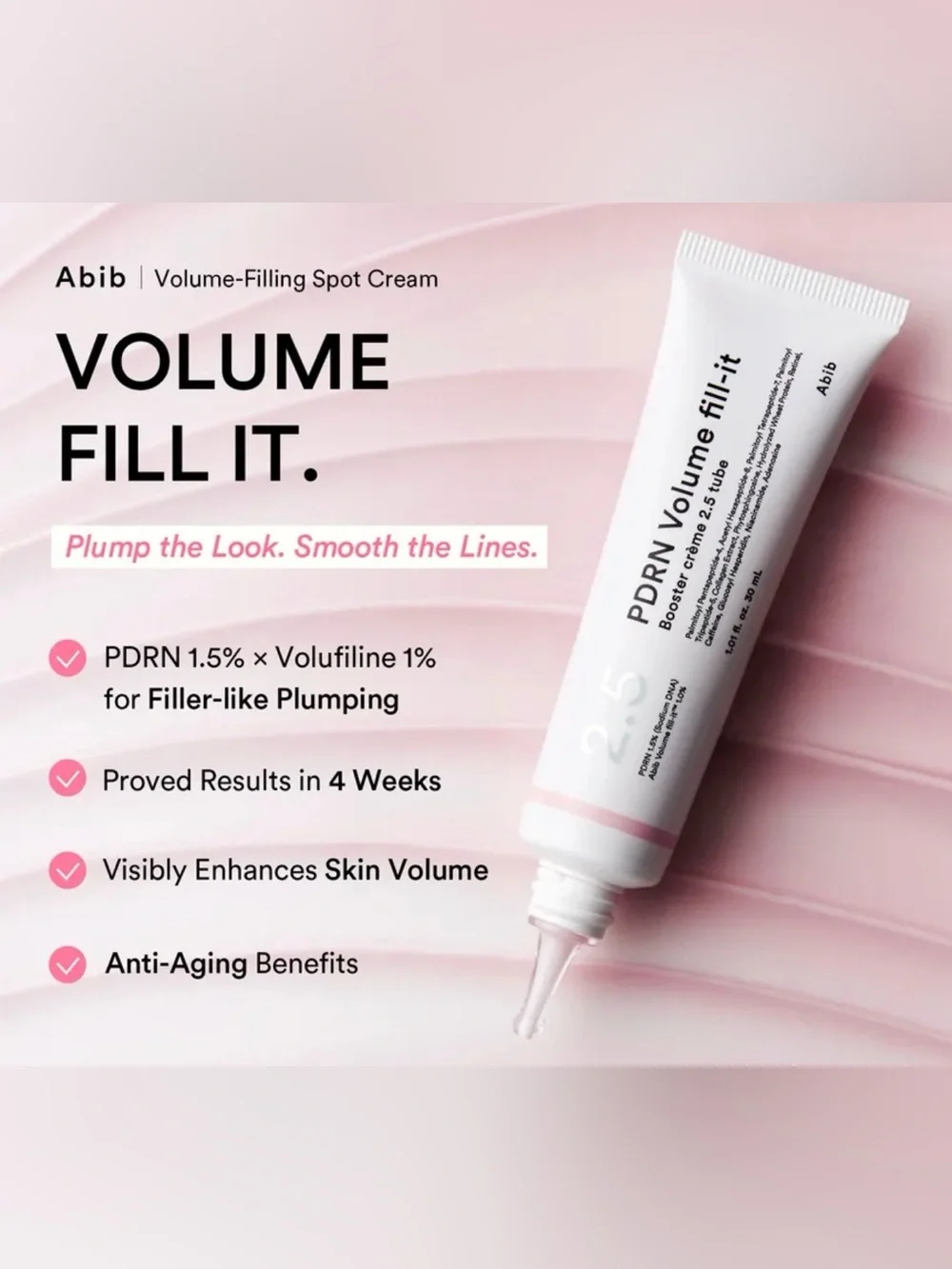 Abib PDRN Volume Fill-it Booster Crème 2.5 30ml